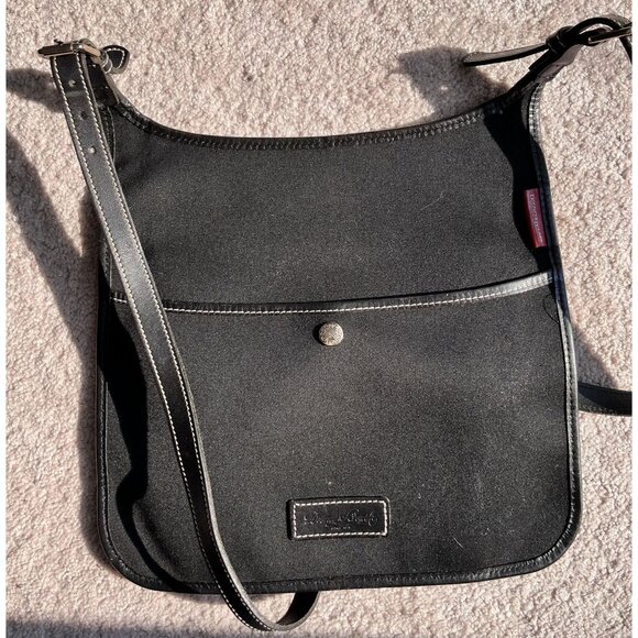 Dooney and Bourke Handbags - Black Dooney and‎ Bourke Vintage Canvad Leather Crossbody Black Bag